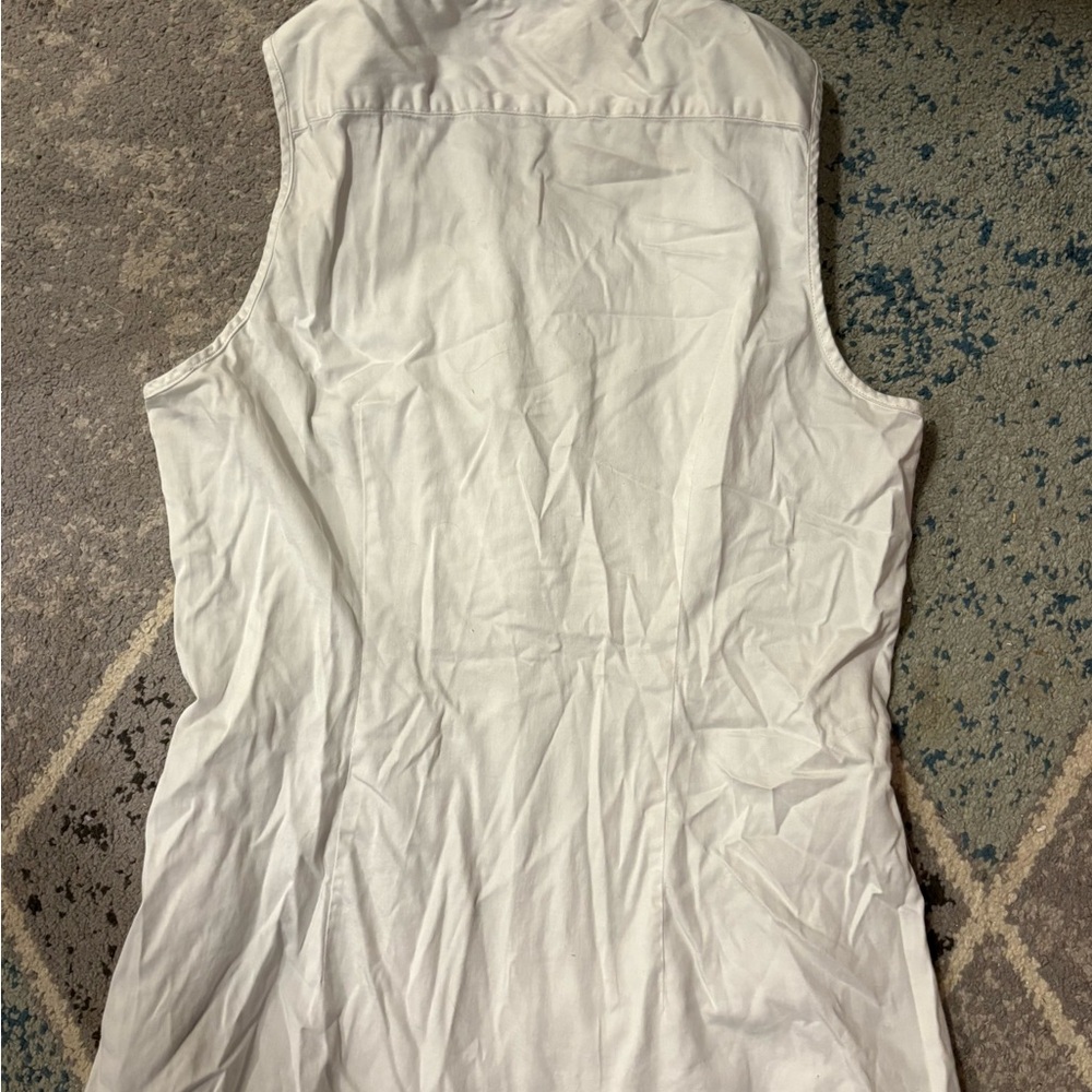 Banana Republic Off-White Ruffled Blouse - Picture 3 of 3